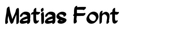 Matias Font font preview
